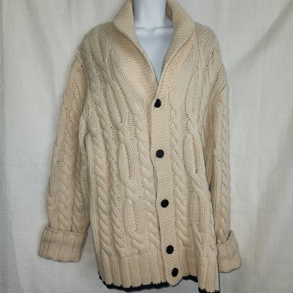 Vintage Levis‎ Beige knit, heavy Sweater Wool Size L